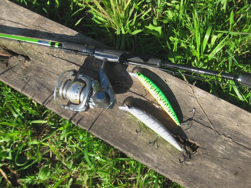 Воблеры минноу Rudla рыбалка осенью на реке