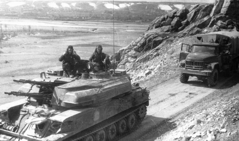 ЗСУ "Шилка" в Афгане zsu-shilka