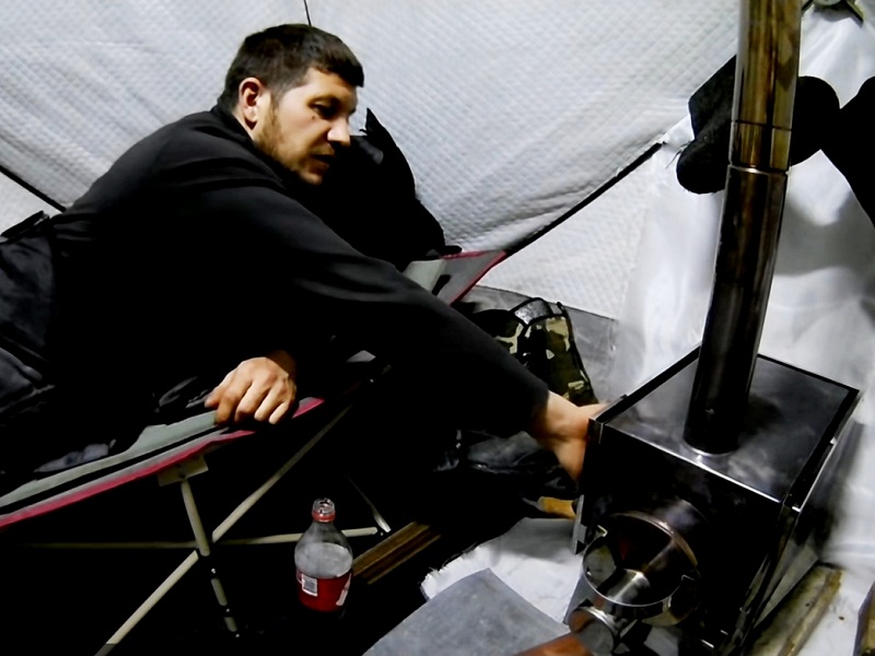 ловля леща зимой в палатке ночью