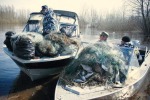 Они наловили сетями рыбы на миллион