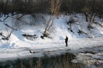 С поплавочной удочкой зимой